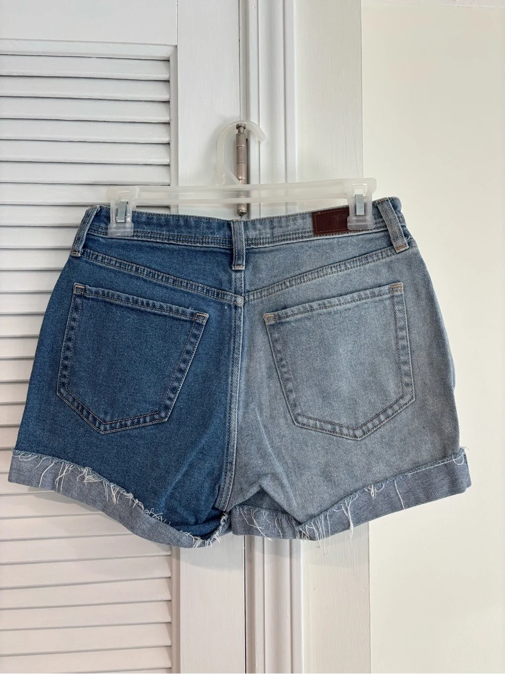 Hollister Two-Tone Blue Denim Shorts